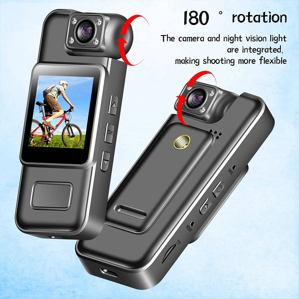 4K Ultra HD Mini WiFi Body Camera - Compact Wearable High-Resolution Video Recorder