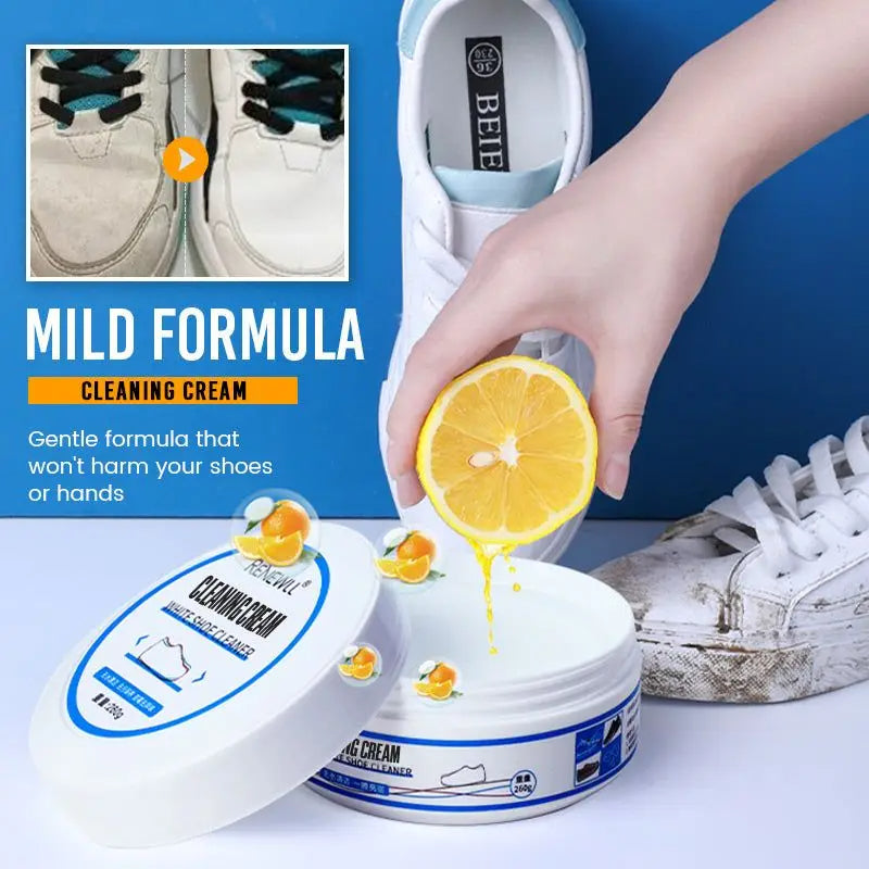 100g White Shoes Cleaner – All-Purpose Cleansing Cream for Brilliantly Clean Shoes