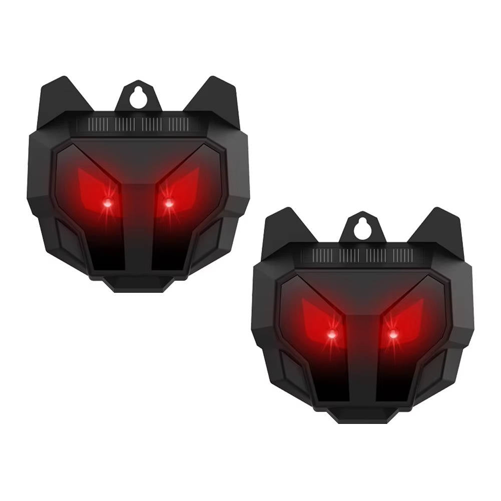 2-Pack Solar-Powered Ultrasonic Animal Repellers