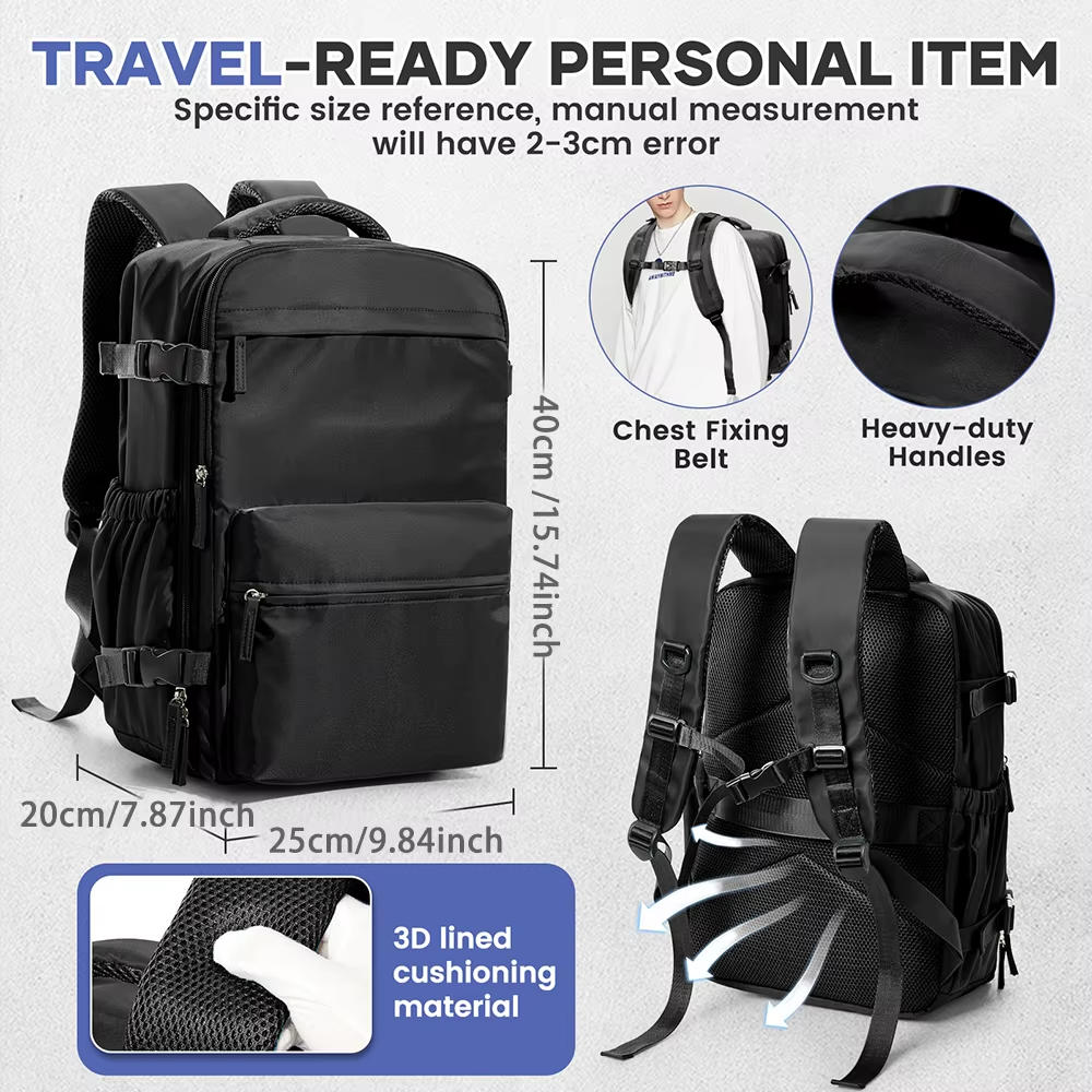 15.6-Inch Travel Backpack - Spacious, Durable and Comfortable