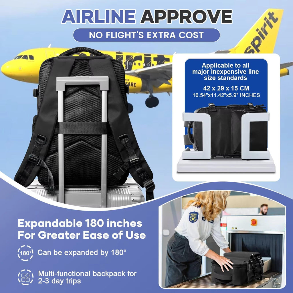 15.6-Inch Travel Backpack - Spacious, Durable and Comfortable