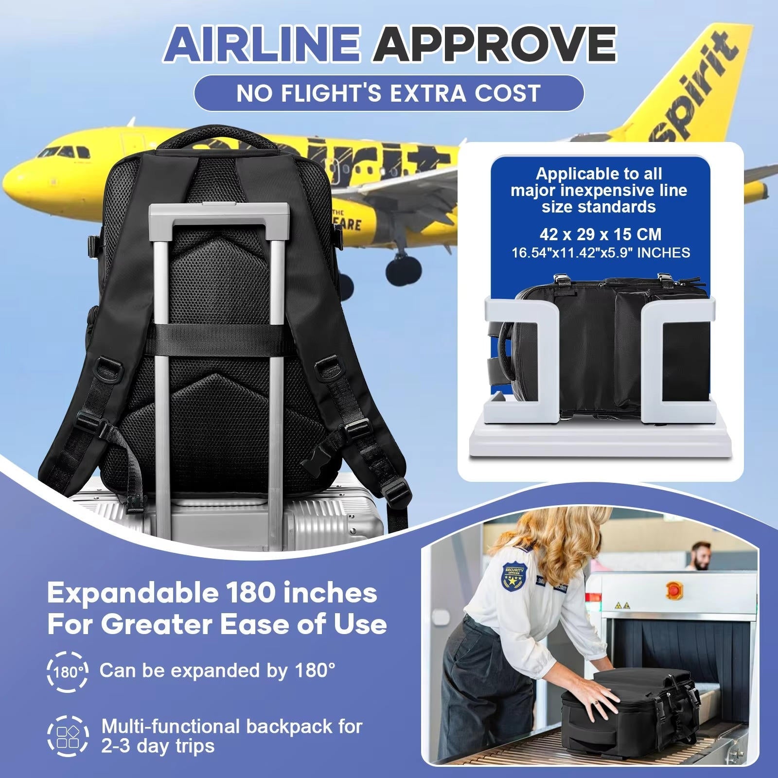 15.6-Inch Travel Backpack - Spacious, Durable and Comfortable
