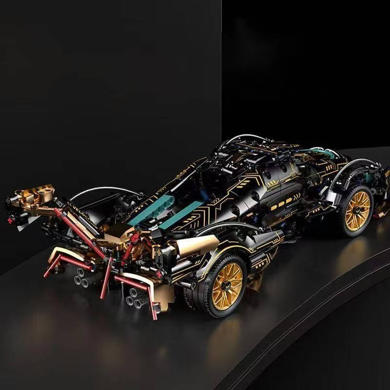 1690 Piece V12 Model Car Building Block Set – Build a Realistic, Detailed V12 Engine Car