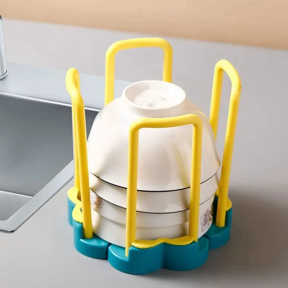 Versatile Adjustable Bowl Draining Rack for Easy Drying
