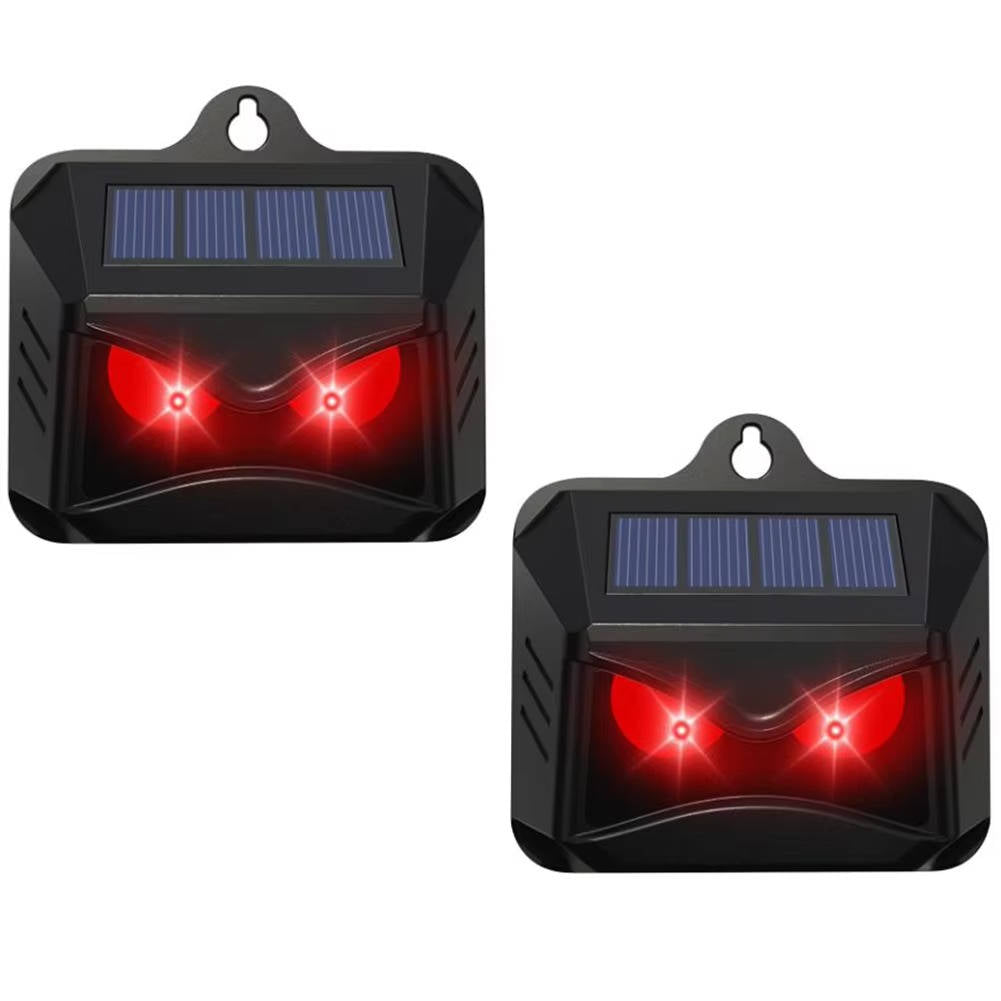 2-Pack Solar-Powered Ultrasonic Animal Repellers