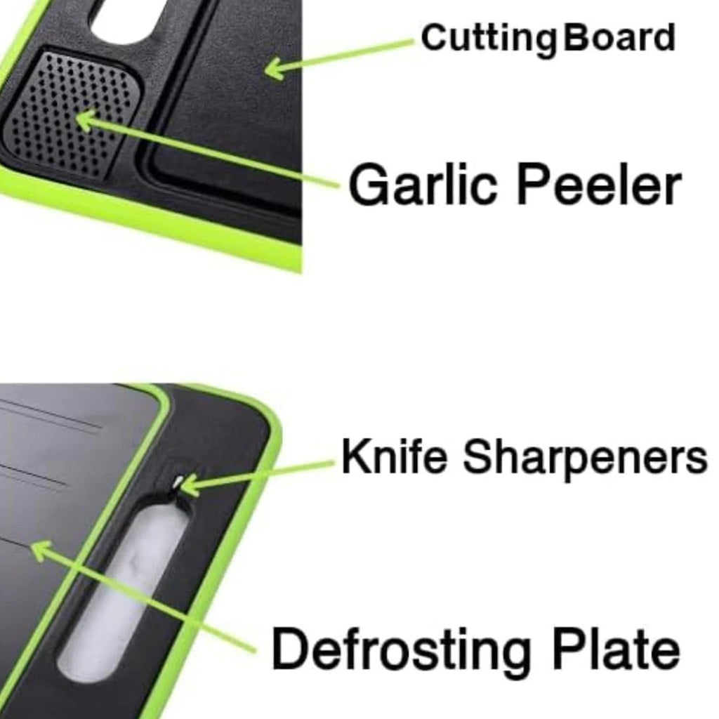 4-in-1 Multi-Purpose Cutting Board with Defrosting Tray – Quick Thaw, Easy Prep