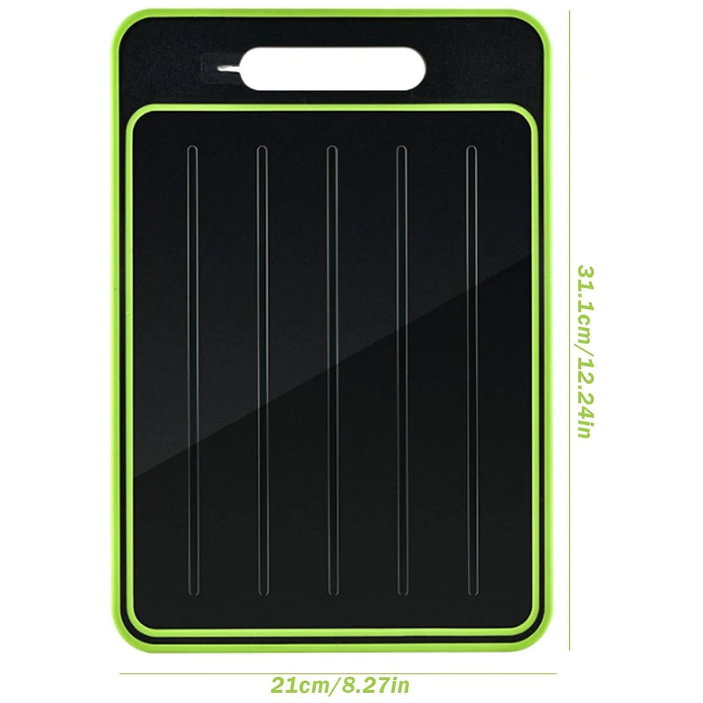 4-in-1 Multi-Purpose Cutting Board with Defrosting Tray – Quick Thaw, Easy Prep
