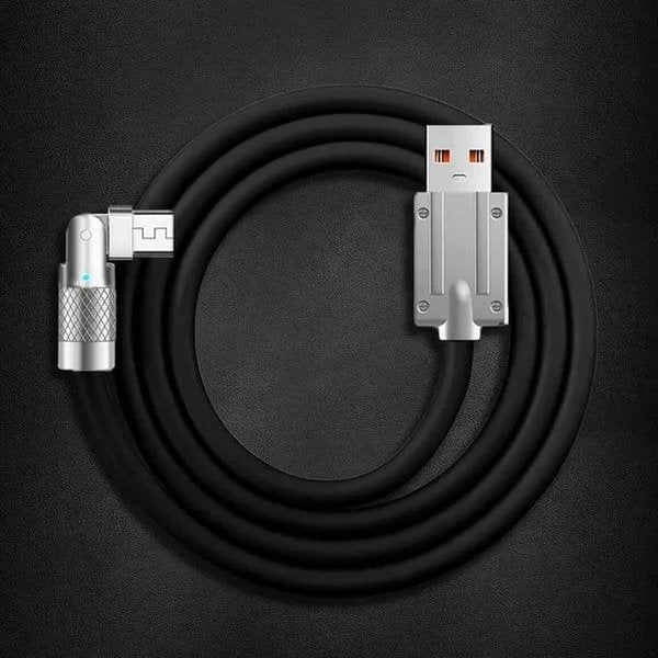 180° Rotating Fast-Charge Cable for Effortless, One-Handed Charging