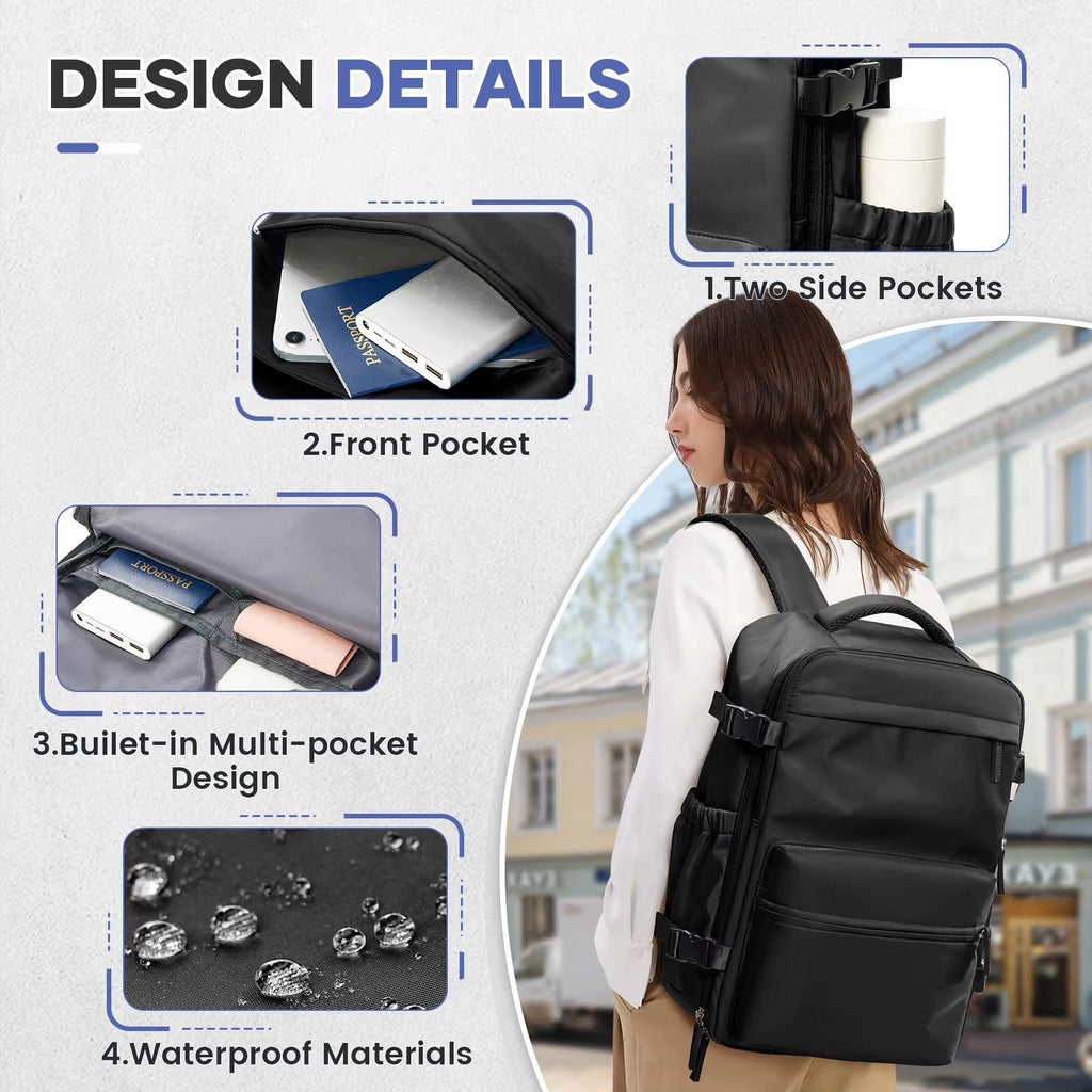 15.6-Inch Travel Backpack - Spacious, Durable and Comfortable