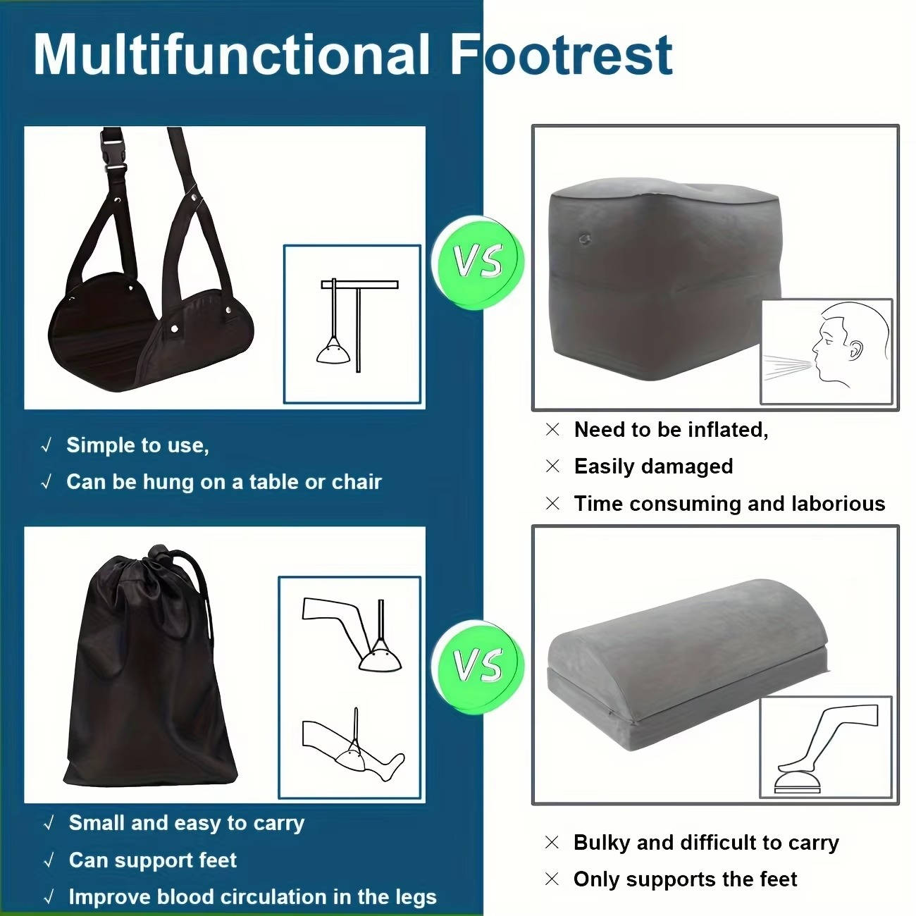 Two-Piece Foot Hammock Set for Ultimate Relaxation