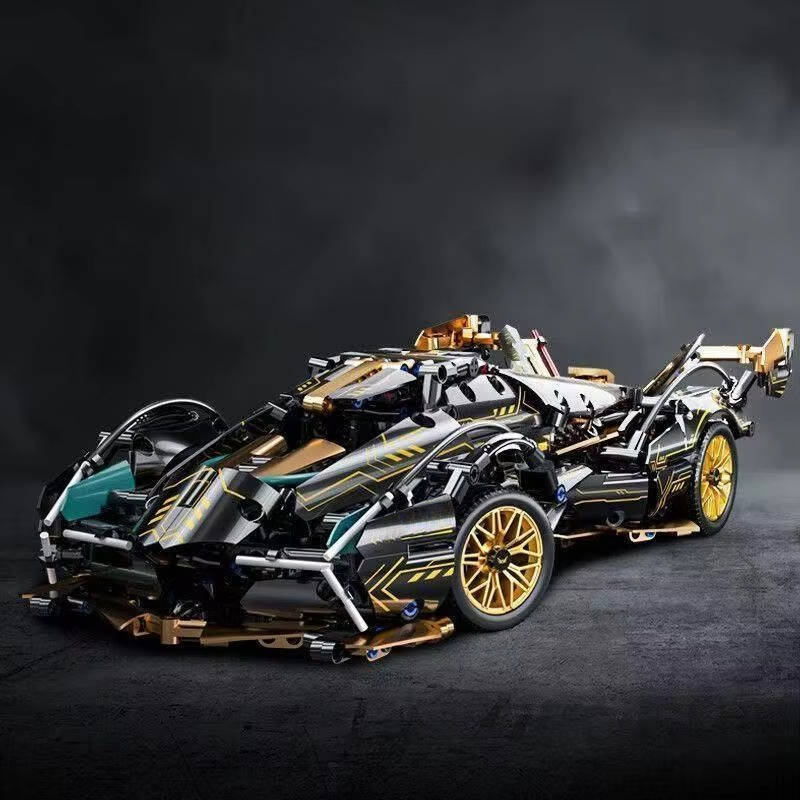1690 Piece V12 Model Car Building Block Set – Build a Realistic, Detailed V12 Engine Car