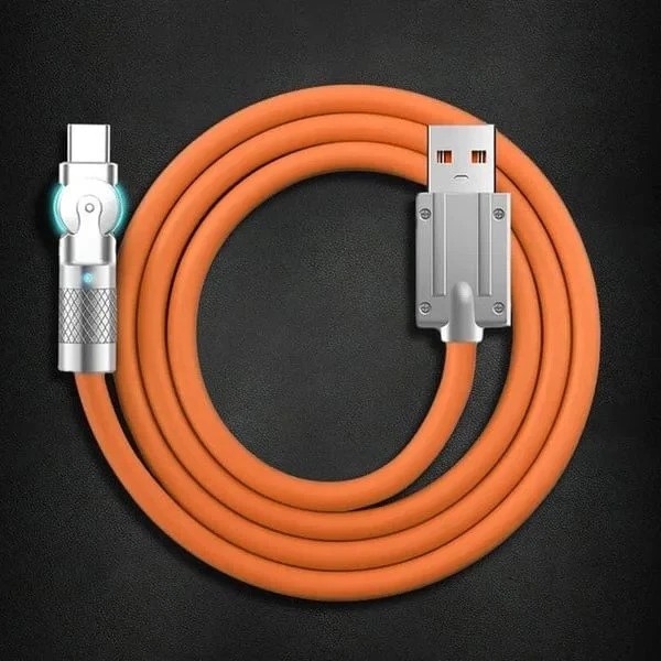 180° Rotating Fast-Charge Cable for Effortless, One-Handed Charging