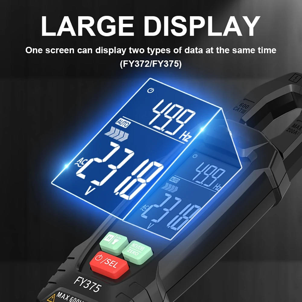 AC/DC Clamp Meter for Precise Electrical Measurements
