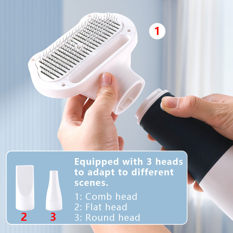 All-in-One Dog Grooming Tool: Hair Dryer & Grooming Brush