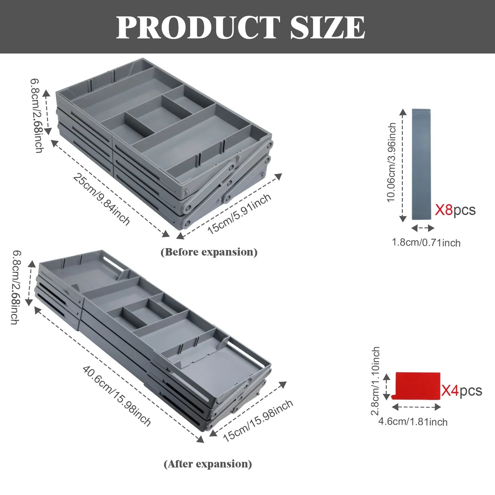 Triple-Tier Drawer Organizer for Maximum Organization