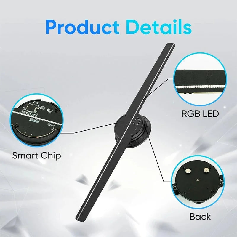 3D Hologram LED Fan Projector — Create Stunning Floating Visuals