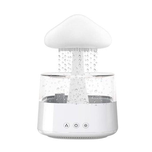 2-in-1 Desk Lamp & Humidifier - Rain Cloud Aromatherapy Diffuser with Essential Oils, Zen Diffuser & Night Light Rain Cloud Mushroom Lamp