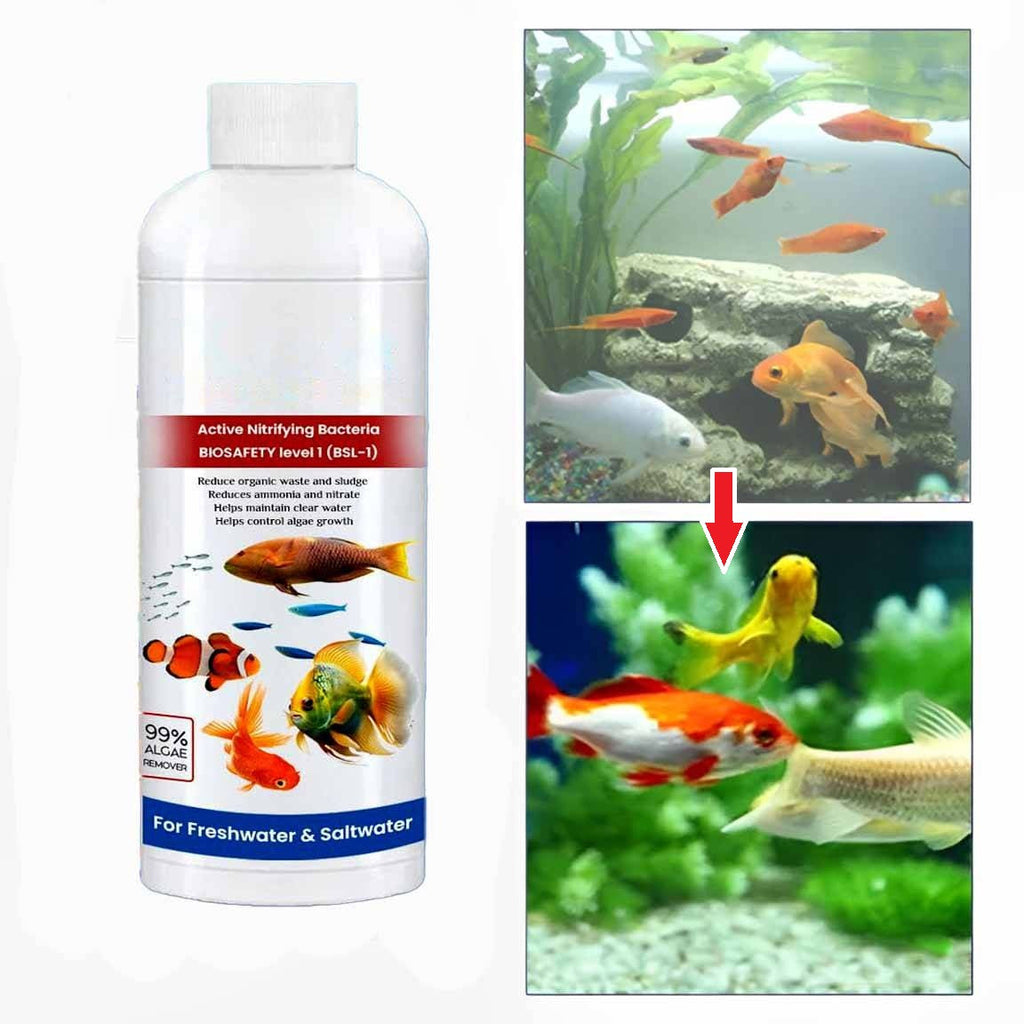 3-Pack Liquid Aquarium Cleaner for Crystal-Clear Fish Tank Water