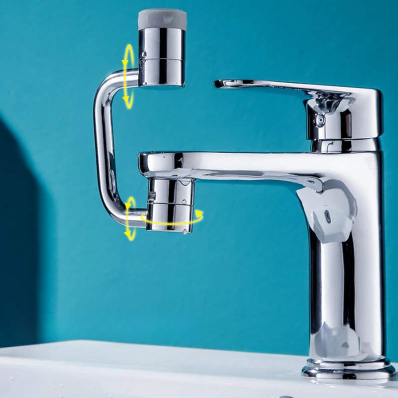1080-Degree Rotating Universal Faucet Extender for Easy Reach