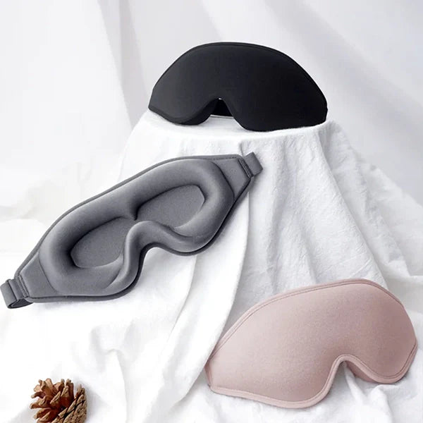Memory Foam 3D Sleep Mask – Contoured Comfort for Total Darkness
