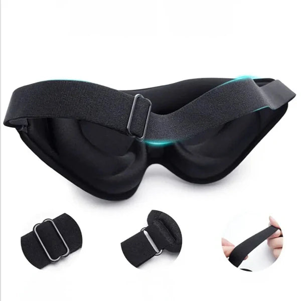 Memory Foam 3D Sleep Mask – Contoured Comfort for Total Darkness