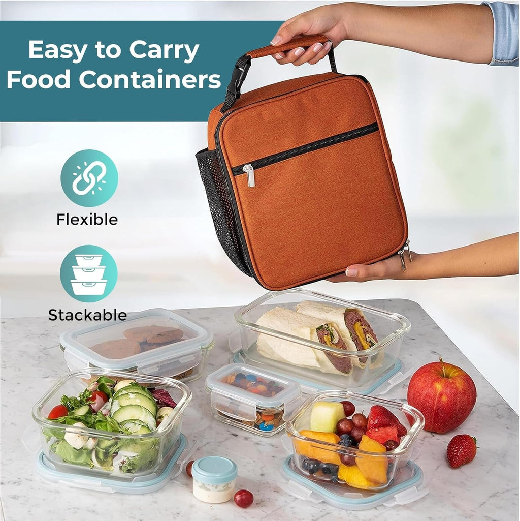35-Piece Food Storage Container Set - Airtight, Stackable, Space-Saving