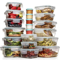 35-Piece Food Storage Container Set - Airtight, Stackable, Space-Saving