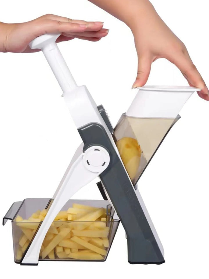 5-in-1 Vegetable Slicer with Convenient Collecting Tray
