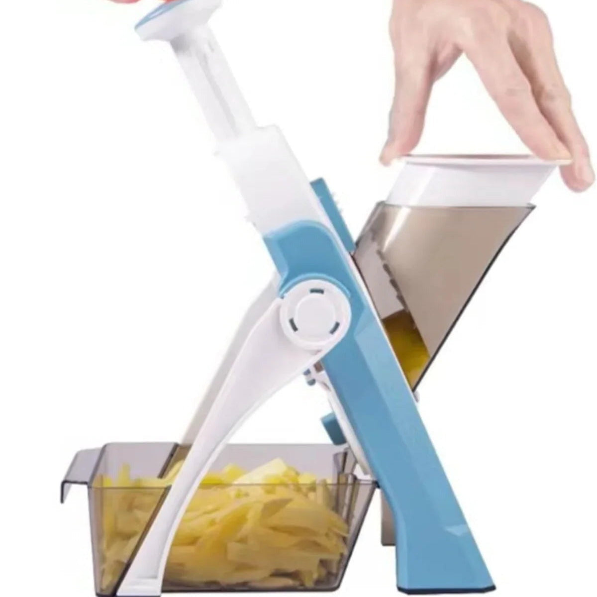 5-in-1 Vegetable Slicer with Convenient Collecting Tray