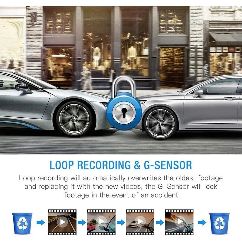 1080P Full HD Dash Cam – Crisp, Clear Video for Safer Drives