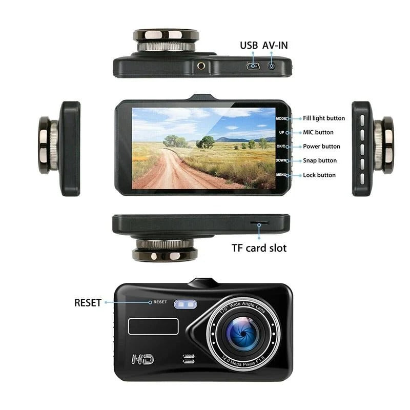 1080P Full HD Dash Cam – Crisp, Clear Video for Safer Drives