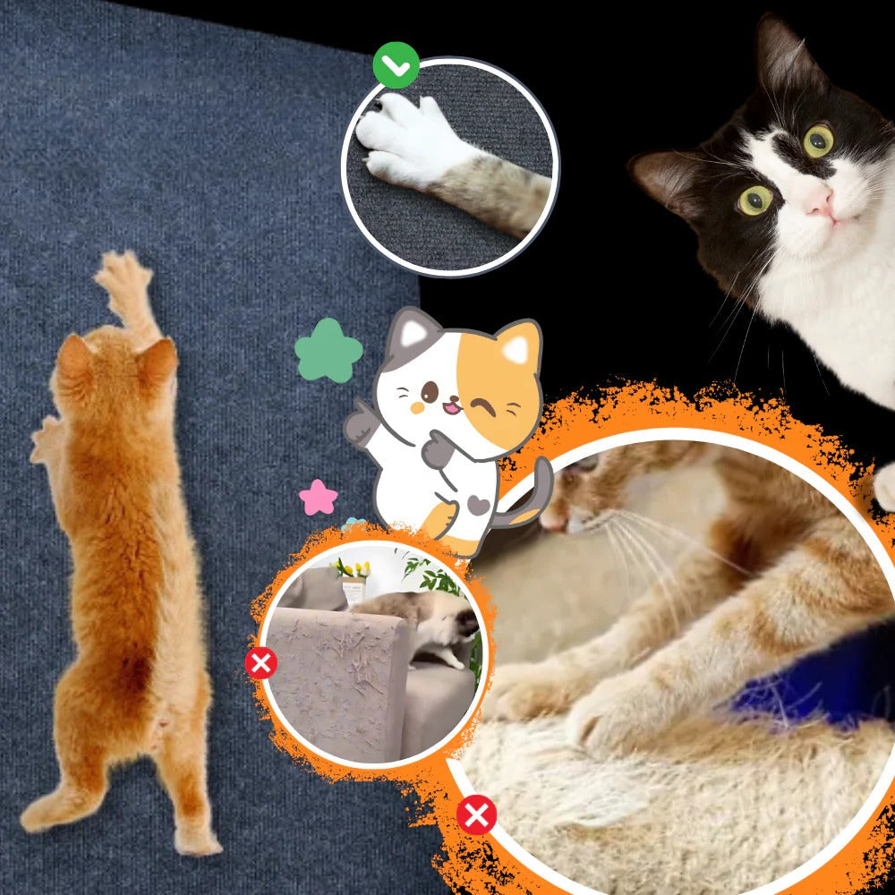 Self-Adhesive Wall-Mounted Cat Scratcher Pad