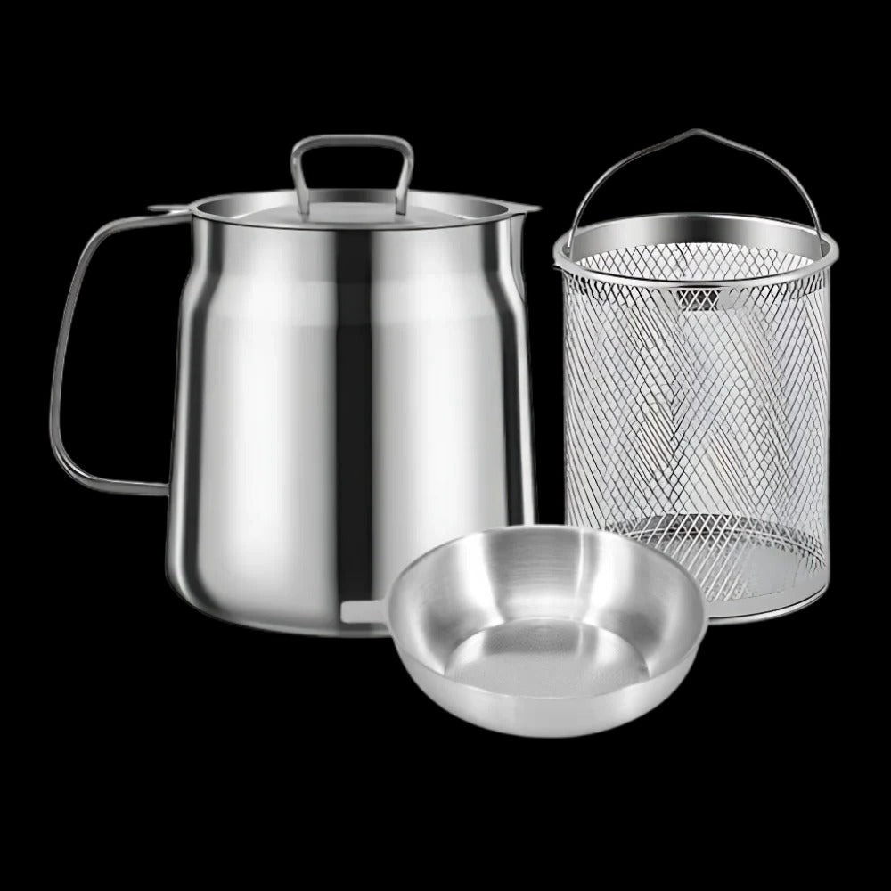 2-in-1 Deep Frying Pot with Dual Functionality