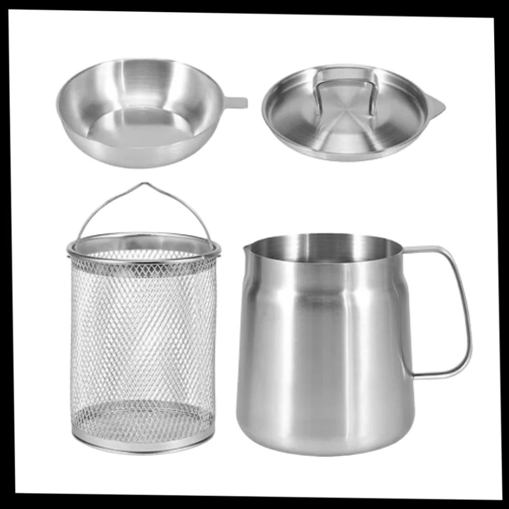 2-in-1 Deep Frying Pot with Dual Functionality