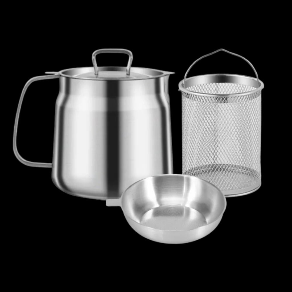2-in-1 Deep Frying Pot with Dual Functionality