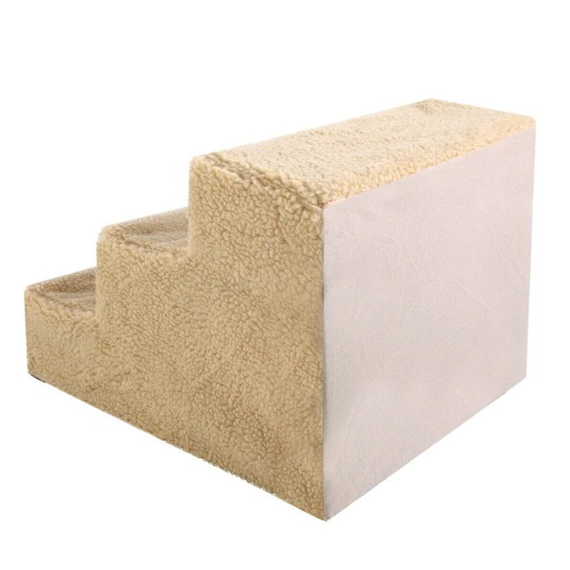 3-Step Portable Dog Stairs for Tall Beds