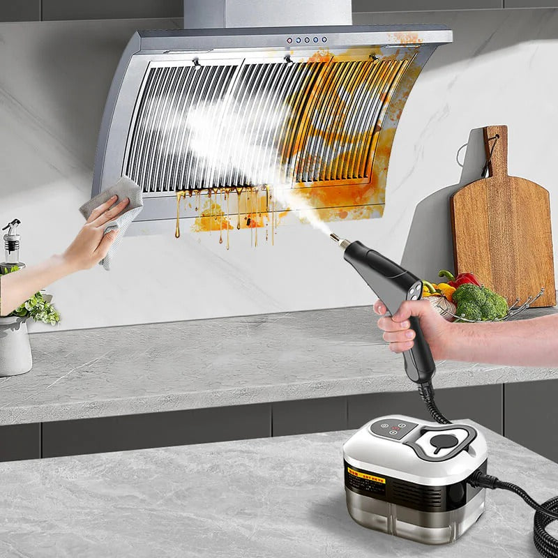Powerful 2500W High-Pressure Steam Cleaner with Protective Gloves
