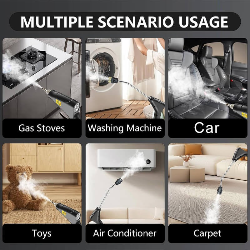 Powerful 2500W High-Pressure Steam Cleaner with Protective Gloves