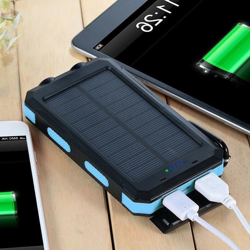 Massive 500,000mAh Solar Power Bank – Waterproof, Portable External Battery Pack