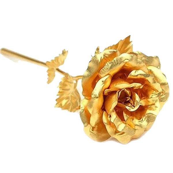 24K Gold-Dipped Real Rose in Elegant Gift Box
