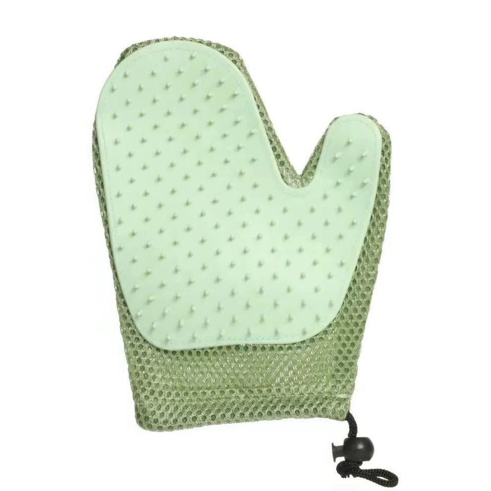 2-in-1 Cat Grooming Glove for Easy Brushing and Deshedding