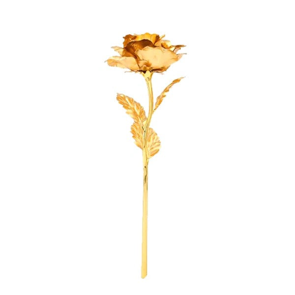 24K Gold-Dipped Real Rose in Elegant Gift Box