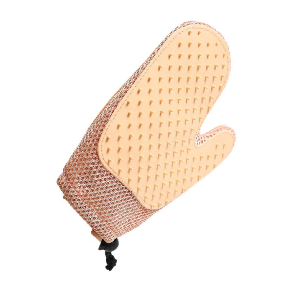 2-in-1 Cat Grooming Glove for Easy Brushing and Deshedding