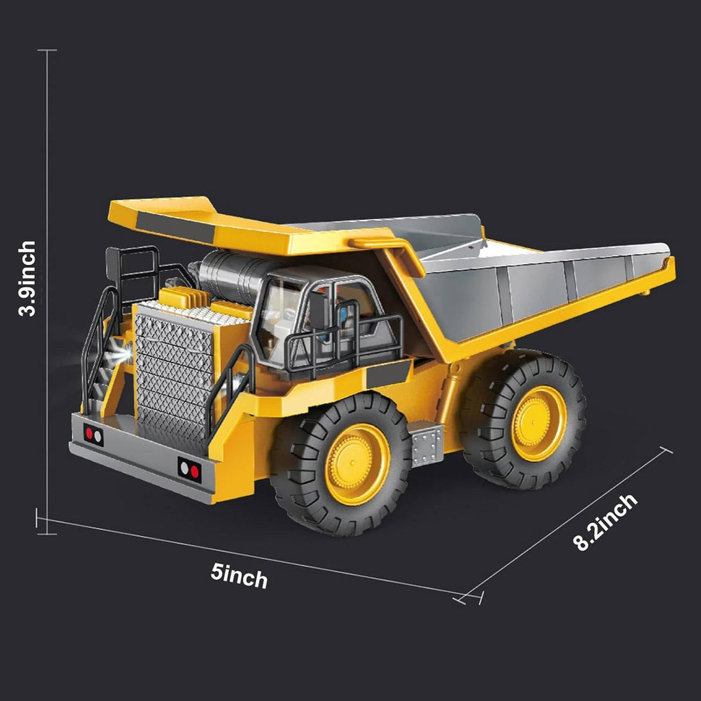 4WD Remote-Control Excavator, Bulldozer & Dump Truck – All-in-One RC Construction Vehicle