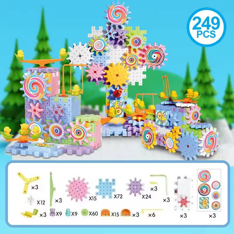 263-Piece Kids Building Blocks Set for Creative Play