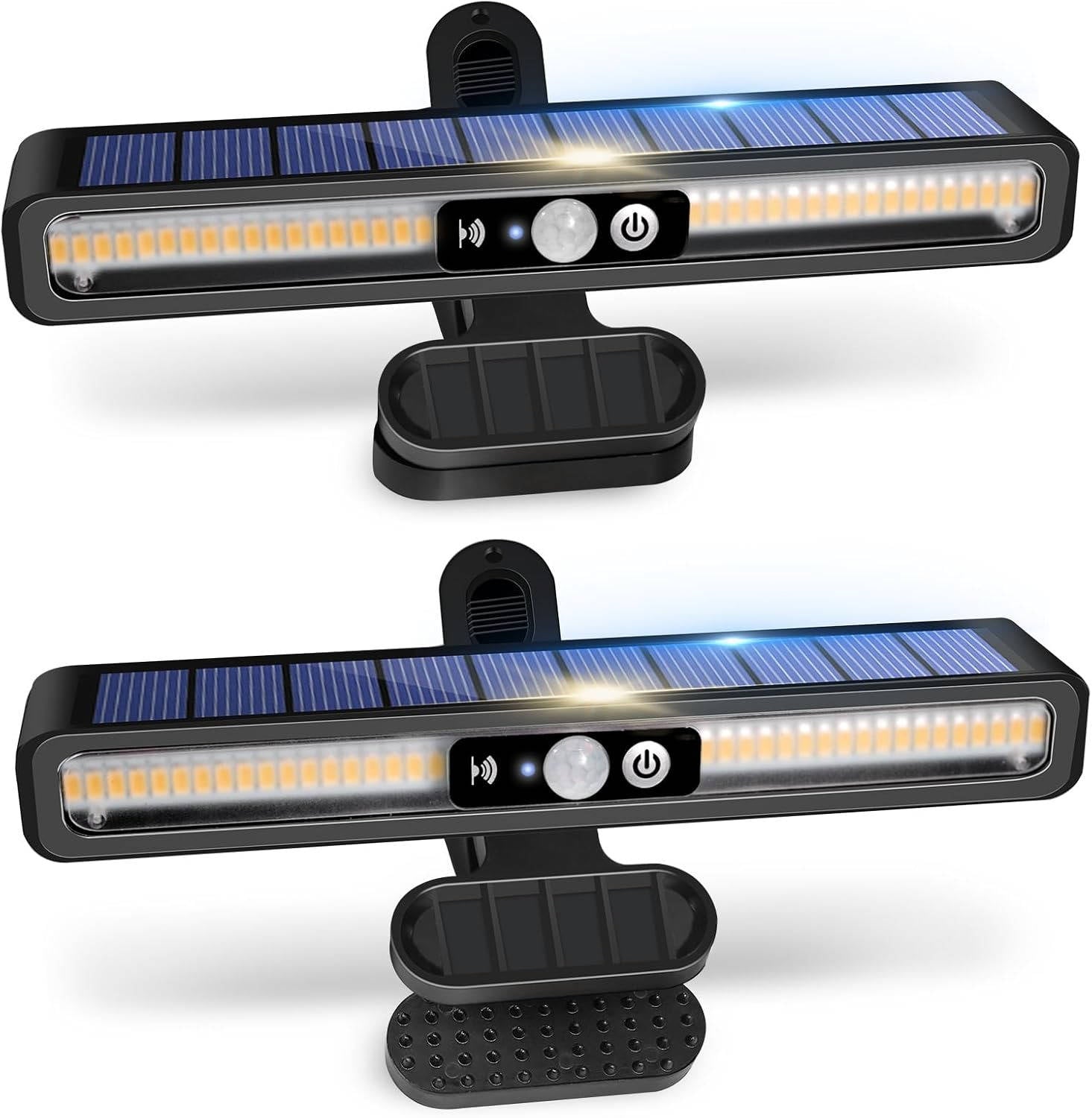 2-Pack Portable Solar Fence Lights