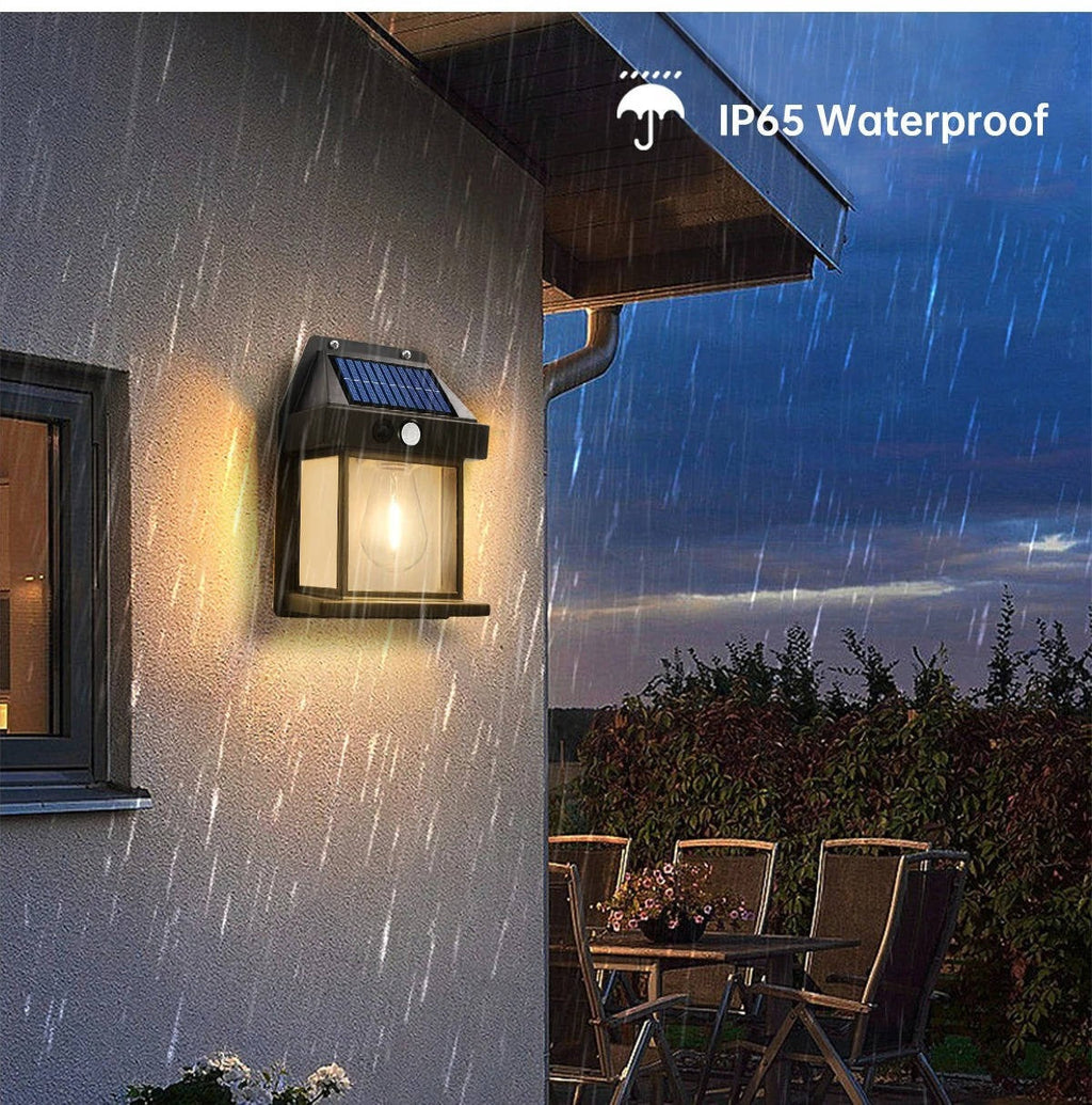 2-Pack Outdoor Solar Wall Lamps