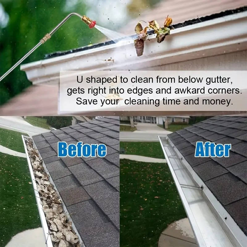 4000 PSI Telescoping Power Washer Extension Wands for Gutters, Roof Drainage & Exterior Wall Cleaning