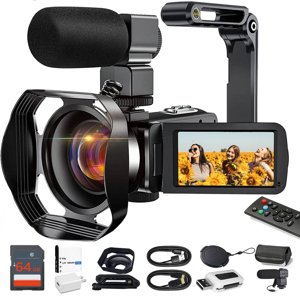 Premium 4K Camcorder with WiFi and 48MP Sensor for YouTube Vlogging