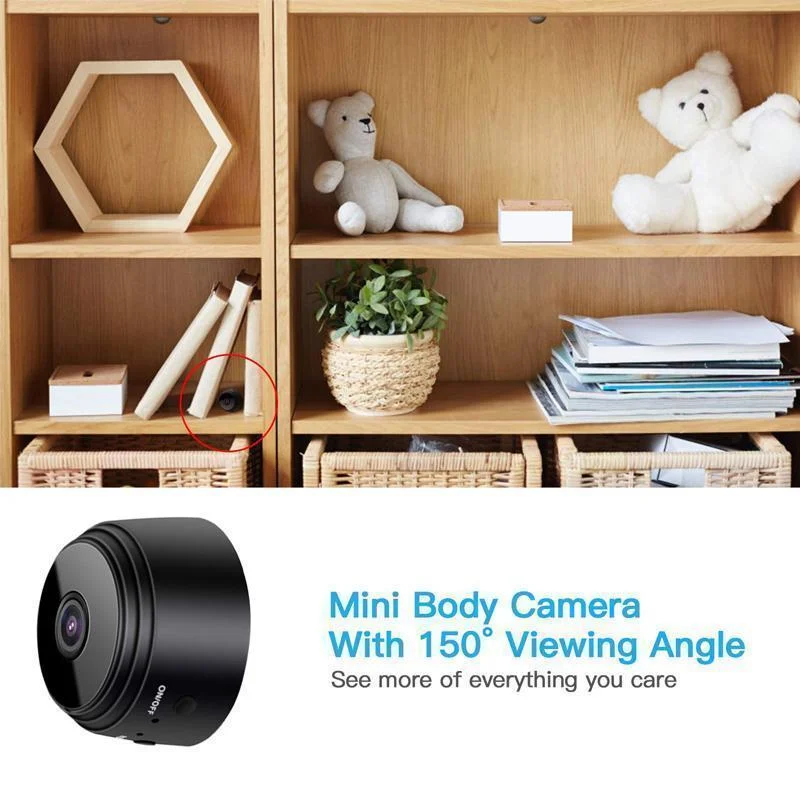 1080p Magnetic WiFi Mini Camera - Ultra-Compact Wireless HD Surveillance